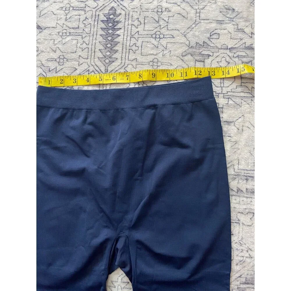 Lane Bryant Navy Shaping Capri Leggings Tights Size A/B Stretchy & Comfortable - Picture 3 of 6